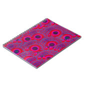 CARNET MODERNE MANDALA ROSE COULEUR ROSE (Côté gauche)