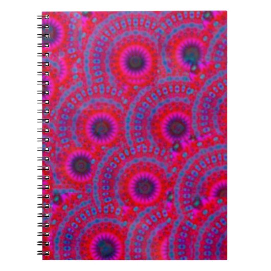 CARNET MODERNE MANDALA ROSE COULEUR ROSE (Devant)