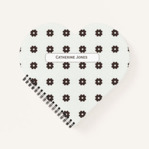 Carnet Moderne minimaliste Beige et Brown Motif Vintage