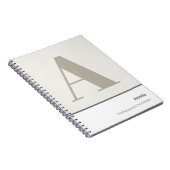 Carnet Moderne Minimaliste Professionnel Audacieux (Côté Droit)