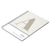 Carnet Moderne Minimaliste Professionnel Audacieux (Côté gauche)