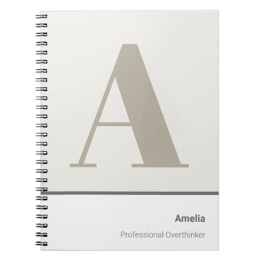 Carnet Moderne Minimaliste Professionnel Audacieux (Devant)