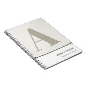 Carnet Moderne Minimaliste Professionnel Gras (Côté Droit)