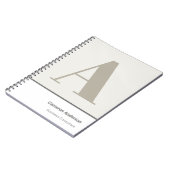 Carnet Moderne Minimaliste Professionnel Gras (Côté gauche)