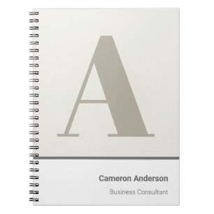 Carnet Moderne Minimaliste Professionnel Gras