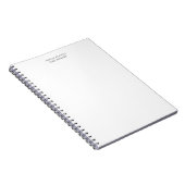 Carnet Moderne Minimaliste Professionnel Simple (Côté Droit)