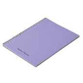 Carnet Moderne Minimaliste Tendance Violet Mignon (Côté gauche)