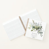 Carnet Moderne minimaliste Wedding planner Eucalyptus (Intérieur)