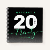 Carnet Moderne Mint Green 20 et tendance (Devant)