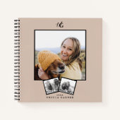 Carnet moderne Monogrammed 3 Photo (Devant)