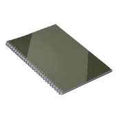 Carnet moderne Moss Green Spiral (Côté Droit)