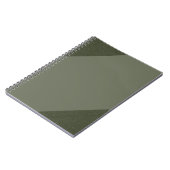 Carnet moderne Moss Green Spiral (Côté gauche)