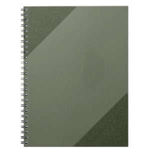 Carnet moderne Moss Green Spiral