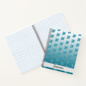 Carnet Moderne motif papillon bleu (Intérieur)