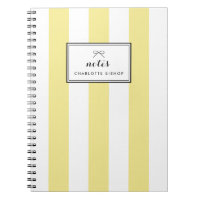 Moderne Pastel Jaune Rayures Verticales Personnali