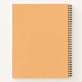 Carnet Moderne Pastel Orange Cadeau Bébé Pour Maman À Êtr (Dos)