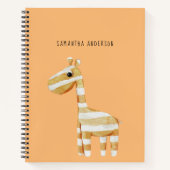 Carnet Moderne Pastel Orange Cadeau Bébé Pour Maman À Êtr (Devant)