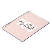 Carnet Moderne Pastel Rose Vous Comptez Inspiration Citat (Côté gauche)