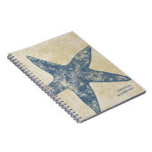 Carnet moderne personnalisé d'étoiles de mer (Côté Droit)