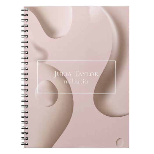 Carnet Moderne Pink Professional Nail Artiste (Devant)