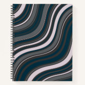 Carnet Moderne Rustique Bleu & Gris (Devant)
