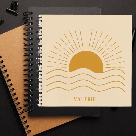 Carnet Moderne simple Boho Sun Minimaliste