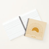 Carnet Moderne simple Boho Sun Minimaliste (Intérieur)