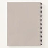 Carnet Moderne Simple Brown Bonjour Et Vous Nom (Dos)