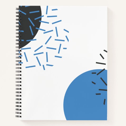 Carnet Moderne, simple, cool, abstrait, motif graphique (Devant)
