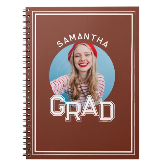 Carnet Moderne Simple High School - Photo Graduation (Devant)