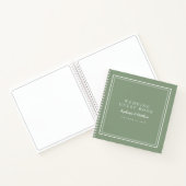 Carnet Moderne Simple Mariage Budget Invité Réserver Sage (Intérieur)