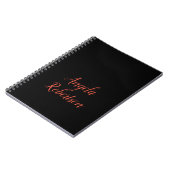 Carnet Moderne simple minimaliste ajoutez nom (Côté gauche)