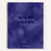 Carnet Moderne Simple minimaliste feuille violet Métalliq (Devant)