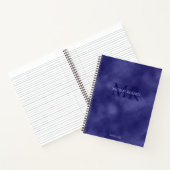Carnet Moderne Simple minimaliste feuille violet Métalliq (Intérieur)