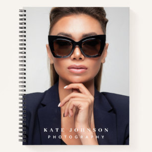 Carnet Moderne Simple minimaliste Photo Photographe Entre