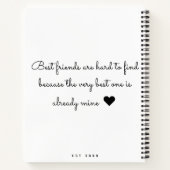 Carnet Moderne tendance BFF Best Friend Chic Photo Collag (Dos)