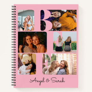 Carnet Moderne tendance BFF meilleur ami photo Collage ro
