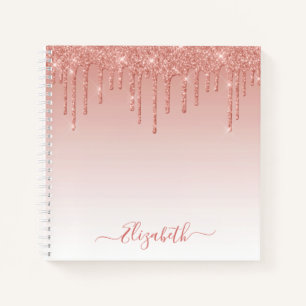 Carnet Moderne tendance Rose de script élégant Parties sc