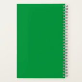 Carnet moderne vert coloré Giraffe (Verso)