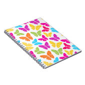 Carnet Moderne Vibrant Arc-en-ciel Butterfly mûre Motif (Côté Droit)