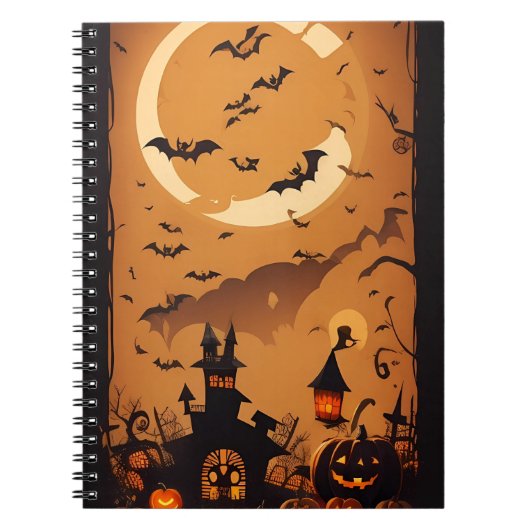 carnet moderne vintage halloween (Devant)