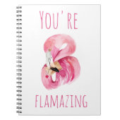 Carnet Moderne Vous Flamazirez Beauté Flamant rose rose (Devant)