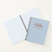 Carnet Modert Mocha Mousse Monogram Bleu Poussiéreux (Intérieur)