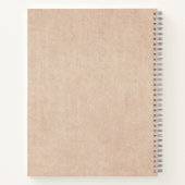 Carnet Modifier le texte Ajouter le nom Boho Rainbow Hear (Dos)