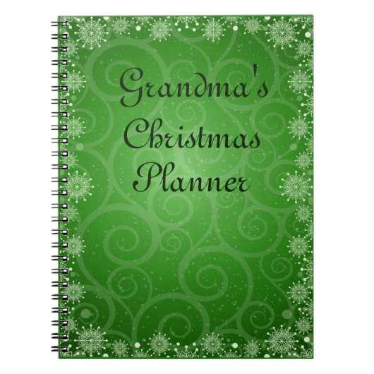 Carnet Modifier le texte Ajouter le nom Grand-mère Noël P (Devant)