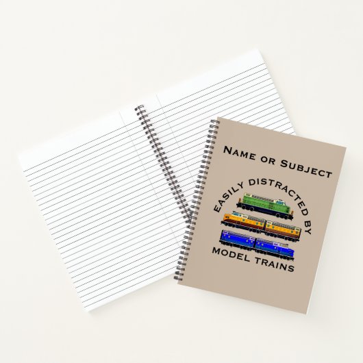 Carnet Modifier le texte facilement distrait des trains d (Intérieur)