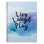 Carnet Modifier le texte Live Lauder Jouer Inspirer Motiv (Devant)