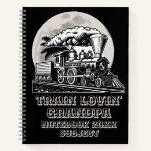 Carnet Modifier le texte Train à vapeur Vintage Lovin' Gr