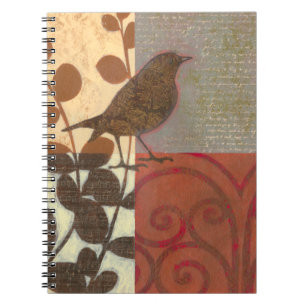 Carnet Moineau de damassé