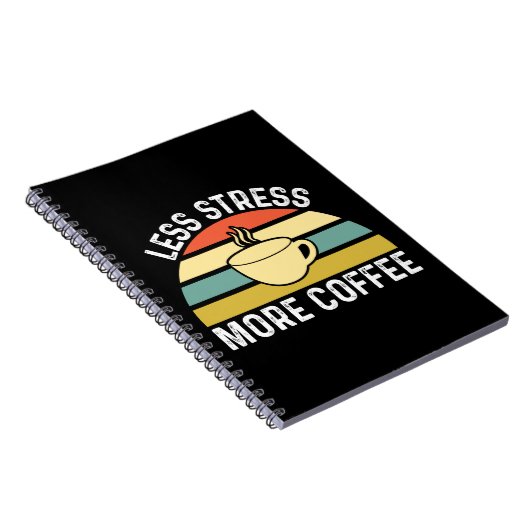 Carnet Moins de stress Plus de café (Côté Droit)